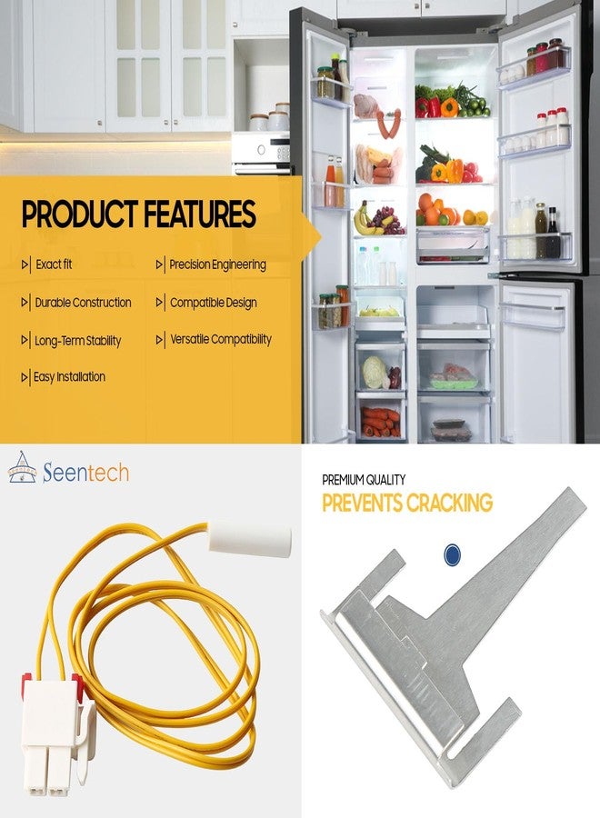 Seentech Temperature Sensor DA61-06796A / DA32-0006W - Defrost Thermistor with Mounting Clip, Compatible with Various Sam-sung Refrigerator Models (Pack 2) - Image 3